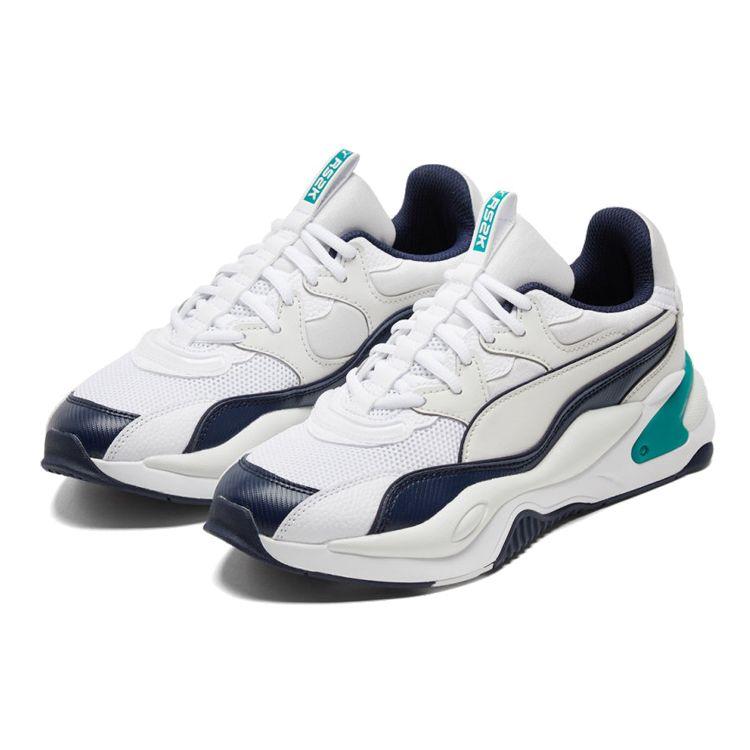 Puma Rs-2K Sahara Utility Synthetic Leather Mid-Top Lifestyle Sneakers Men Sneakers White Blue Green 368841-02