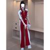 Casual Sports Suit, Spring and Autumn Fashionable, Casual, Slim Coat, Wide-leg Pants Two-piece Set