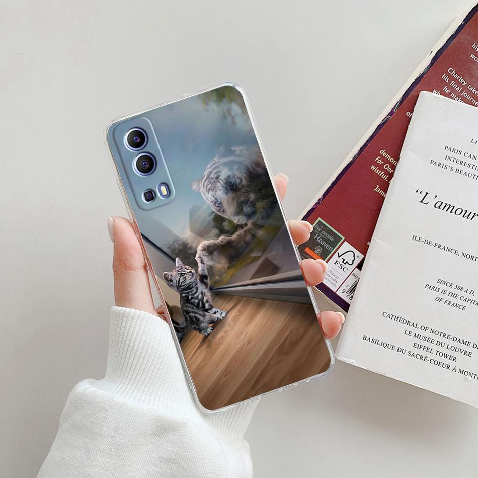 For Vivo Y72 5G Case V2041 Silicone Soft Transparent TPU Phone Cover For Vivo Y52 vivoY72 Y 72 52 5G Case Funda Protective Coque