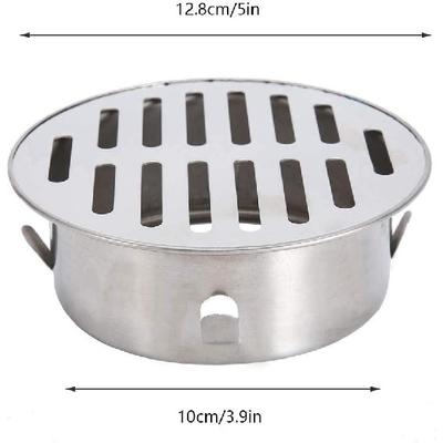 Floor Drain Cover, Stainless Steel Round Anti Blocking Round Grate Cover, Balcony Snap-in Drain Drain Strainers for Bathroom, Kitchen, Washroom,