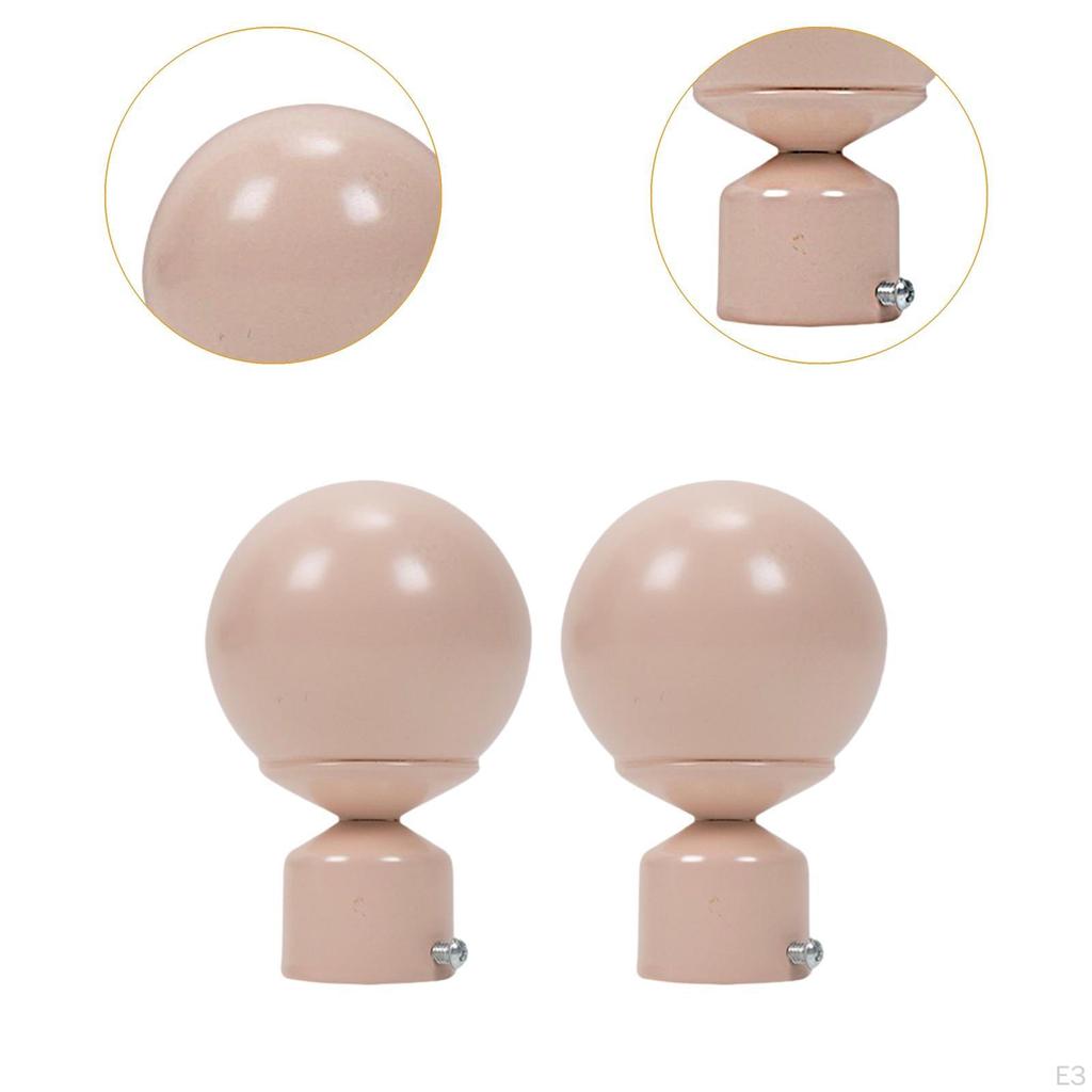 2 stück Fenster Vorhang Stange Endstücke Pole Enden Tragbare Drapieren Finals für Home Dekoration