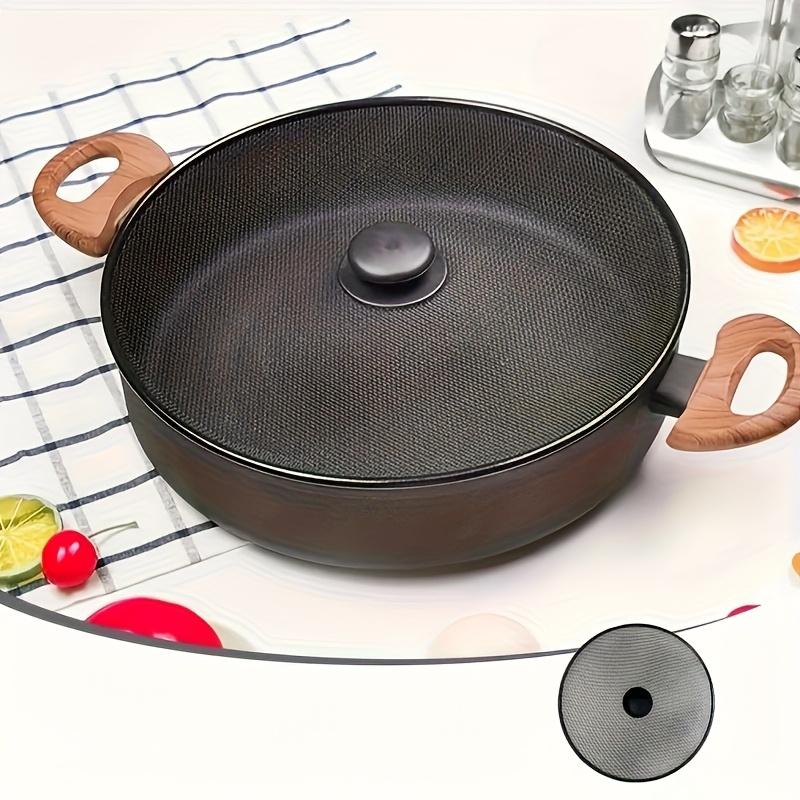 Splatter Guard - Heat-Resistant Mesh Cover, Prevents Splatters and Smoke Emissions, Keeps Food Fresh,Ideal Healthy Cooking Essential | Durable Netting