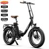 Elektrikli Bisiklet Katlanabilir Onesport 500W Motor 20" Kalın Tekerlekli E-Bisiklet Yetişkin 48V 18AH Hidrolik Fren Maksimum Yük 120Kg OT16 Maks