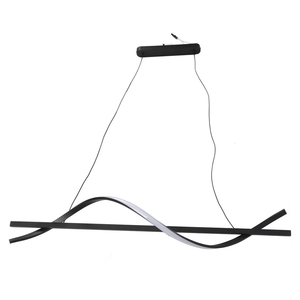 Wave LED Pendant Light With Remote Control Dimmable LED Irregular Shape Wave Chandelier for Kitchen