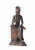 Tiny Existing Painted Maitreya Bodhisattva Wood Buddhist Buddhist Statue World Miroku Buddha, (Wooden Boxwood) - Carving, Statue, Figure, (GSBcol