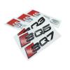 1 Stück 3D ABS schwarz/silber für SQ2 SQ3 SQ5 SQ7 SQ8 Auto Buchstabe Emblem Seitenkotflügel Heck Kofferraum Abzeichen Aufkleber Decal Styling