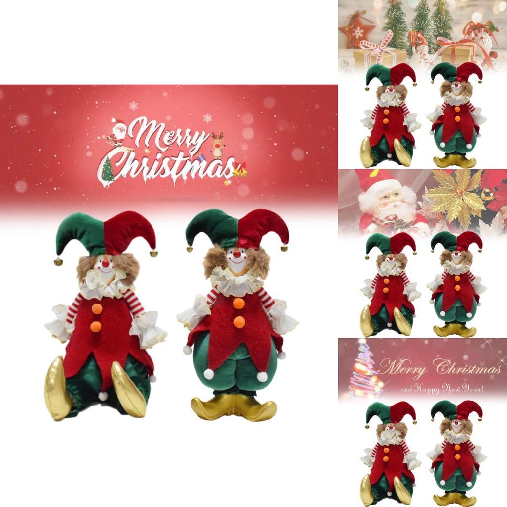 Charming Clown Figurine For Christmas Festivities Beautifully Handmade For Joyful Decor