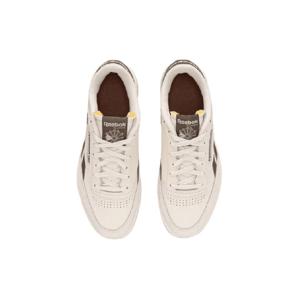 Reebok Club C Revenge Sport Fritid Retro Slitesterke Lavsko Unisex Sneakers Beige Brun 100070018