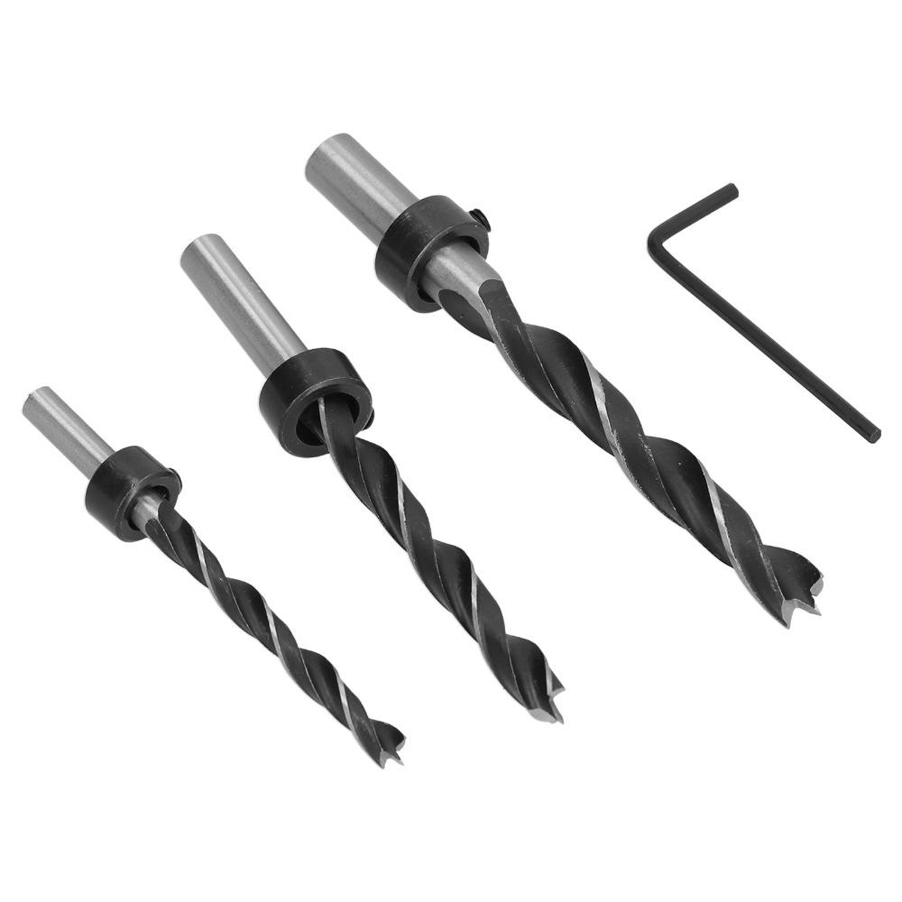 7pcs Straight Round Shank Brad Point Drill Bits Woodworking Drill Bits  Carpentry Drilling