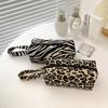Leopard Print Makeup Bags Makeup Brush Pen Bag High Quality Women's Large Capacity Cosmetic Bag Portable Storage Handbag
