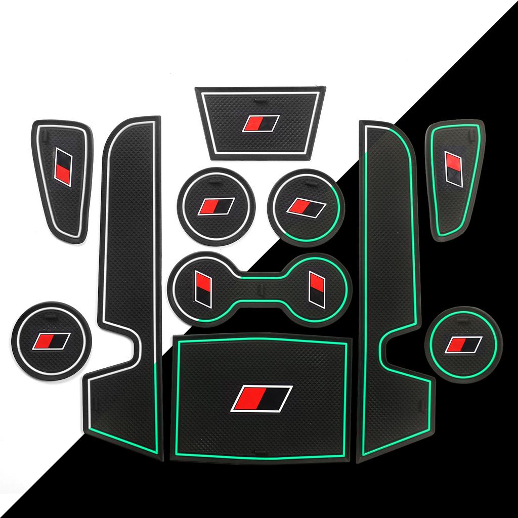 Tapete antiderrapante para ranhuras de porta, acessórios para Toyota Corolla 2019-2025 GR, tapete antiderrapante para ranhuras de porta, porta-copos e porta-copos