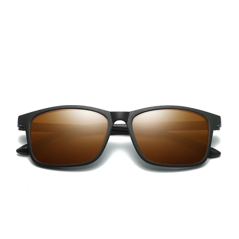 New Black Men Sunglasses Vintage Square Ultra Light Frame Driving Fishing Sun Glasses For Women Uv400 Eyewear