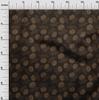 oneOone Cotton Flex Brown Fabric Dotted Floral Dress Material Fabric Print Fabric By The Yard 40 Inch