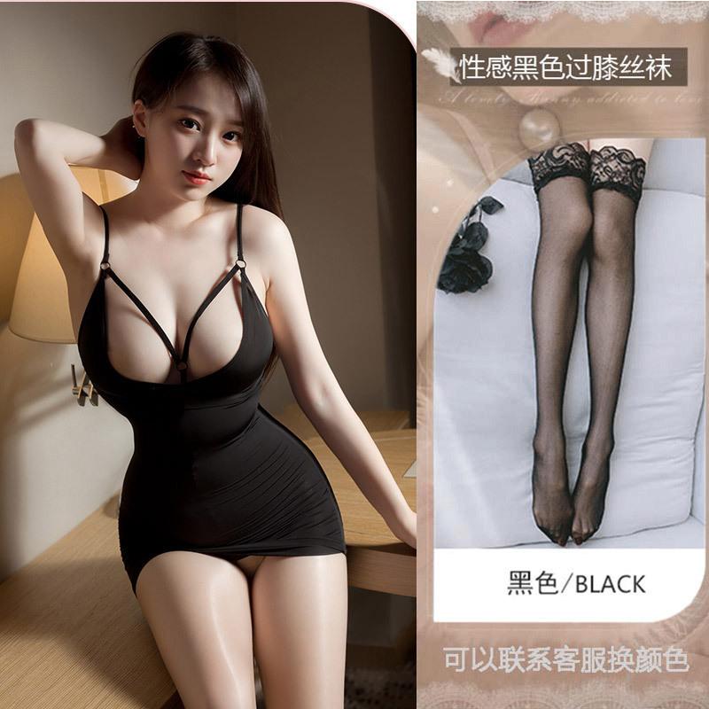 Sex one-piece clothes are convenient to take off, bed perspective clothes, sexy underwear, sex pajamas, milk leakage exposure clothes, open file.