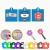 Key Distinguish Key Cap Cover Flower Shape Multi-color Key Sleeve Silicone Key Sleeve  Key