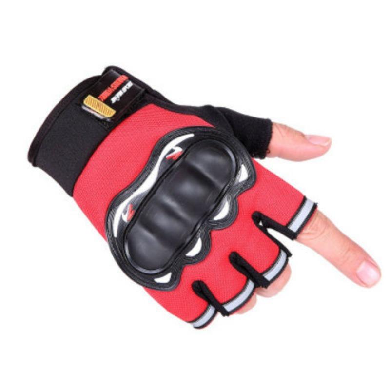 Motorcycle Half-finger Gloves Shell Armor Riding Sports Non-slip Wear-resistant Tactical Special Forces Outdoor Fitness
