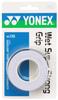 YONEX Tennis Badminton Grip Tape Wet Super Strong Grip AC135 White & (3-pack)