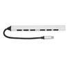 USB C 3.0 Hub Aluminium Alloy 7 Ports 5.0Gbps Type C Hub Expander for PC Laptop Notebook