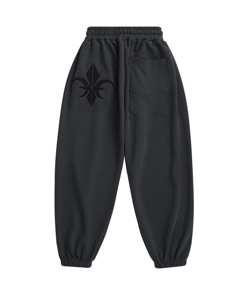 CARMID Wide Pigment Big Logo Jogger Pants [Charcoal]