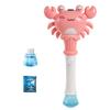 Bubble Wand Cartoon Crab Musical Bubble Blower with Lights Handheld Automatic Bubble Machine Party Favors Gifts for