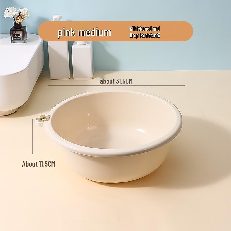 Durable Large Plastic Basin for Laundry, Washing Feet, Face, Vegetables - Ideal for Dorms & Homes