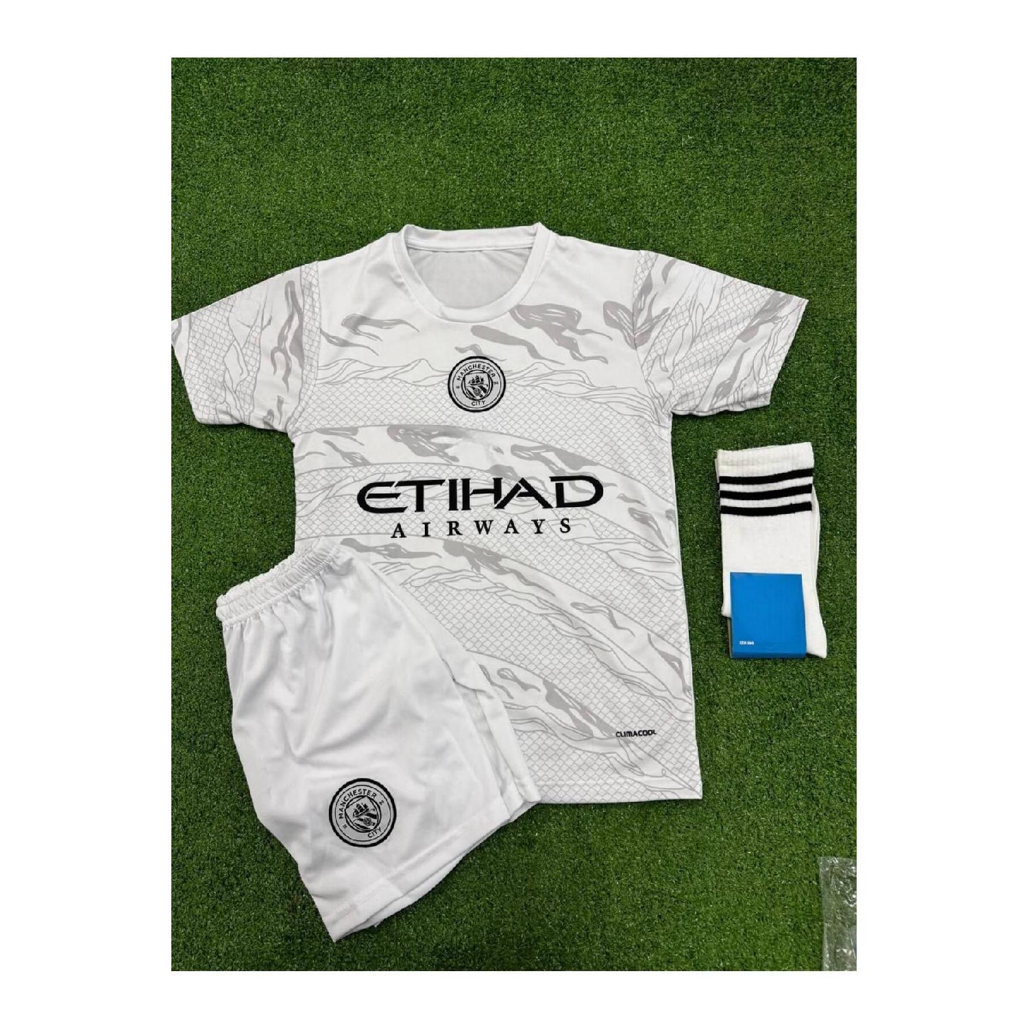 

Манчестер Сити Год Дракона Джерси 23/24 Новый сезон Футбол Детский трикотаж Шорты Носки