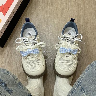 Women's Cute Style De Training Athletic Casual Shoes - Breathable Lightweight Fashion Hundred Korean Anti-slip Cushioning Korean Shoes