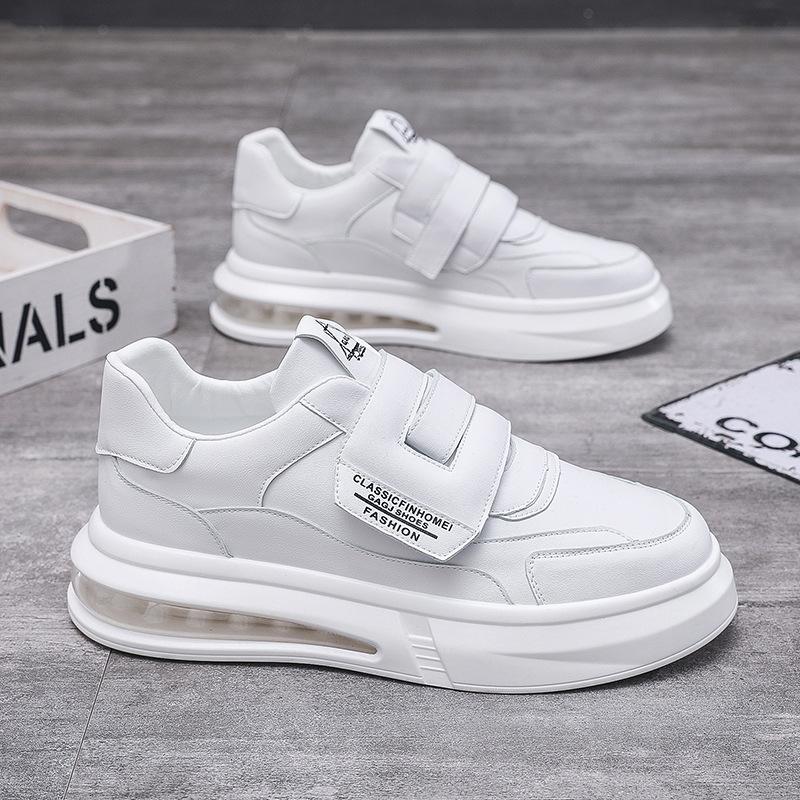 Pantofi de skate pentru băieți, versatili, la modă, cu pernă de aer, pantofi albi, pantofi cu platformă pentru bărbați, pantofi albi la modă, pantofi lejeri, la fața locului