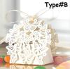 10 Pcs Hollow Butterfly Gift Paper Boxes Creative Laser Cutting Wedding Candy Dragee Box Cookie Carton Wrapping Package