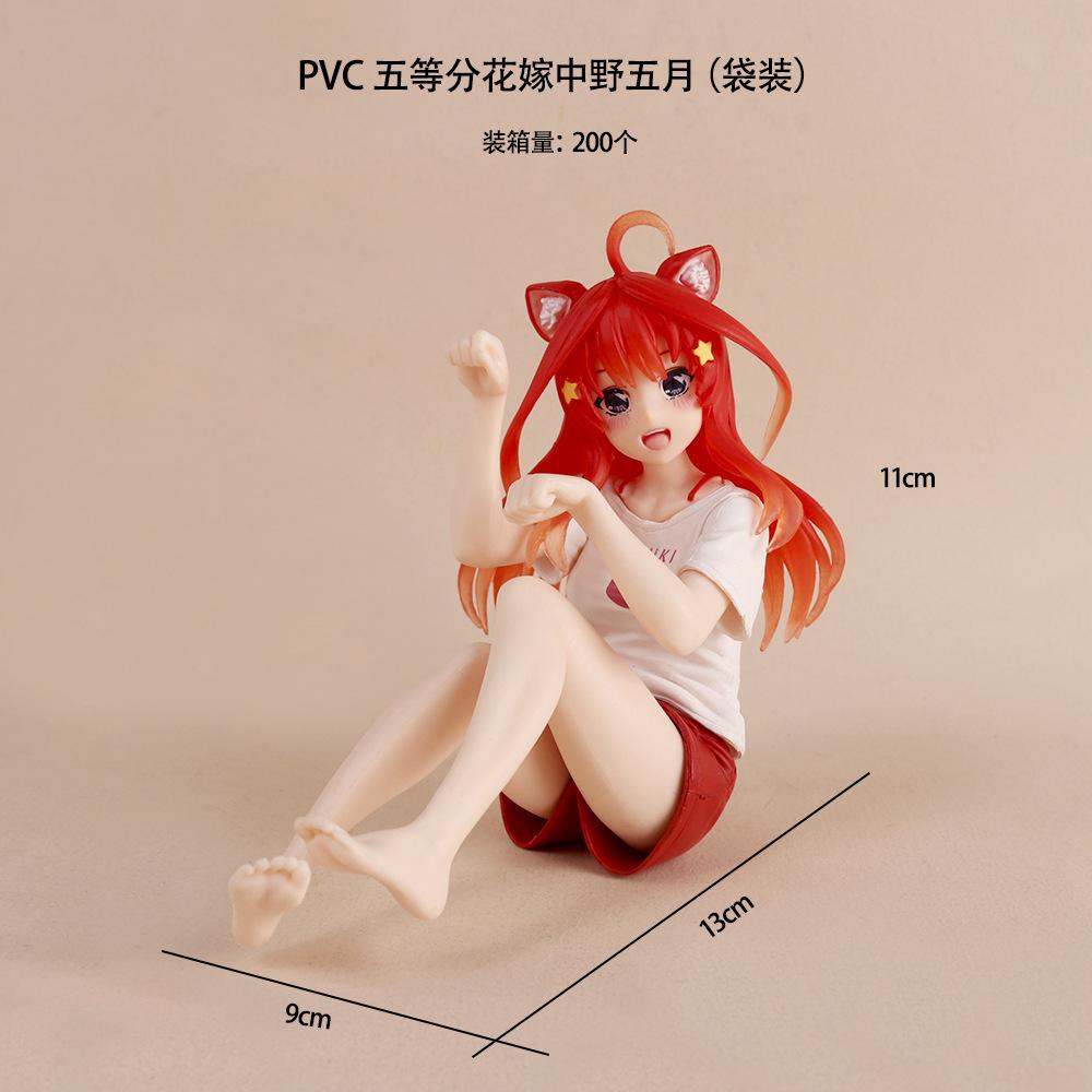 

The Quintessential Quintuplets Neko-Chan Homewear Figure Anime Girl Figurine Nino Miku Collectible Display Piece Christmas Gift