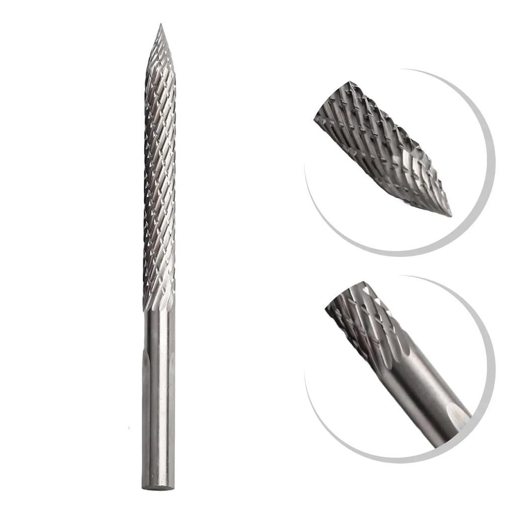 High Carbon Steel 6mm Tyre Carbide Cutter Reamer Tyre Puncture Repair Tire Repair Cutter Tool Car Repair Tool