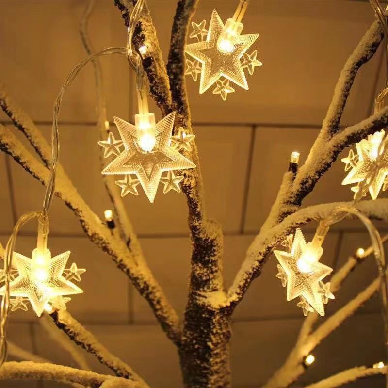 Eid al-Adha Star & Moon LED String Lights with Kerosene Lamp & Moon Castle for Muslim Feast of Sacrifice Décor