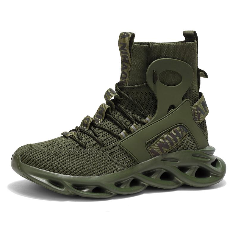 TUINANLE Tides Men Breathable High Top Tenis Sneakers Sport Running Casual Lace Up Walking Sneakers