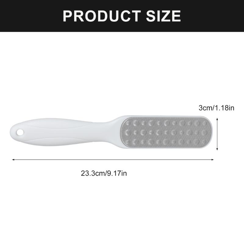 Double Sided Stainless Steel Foot File Dead Skin Remover Pedicure Callus Removal Tool Heel Scraper for Cracked Heels