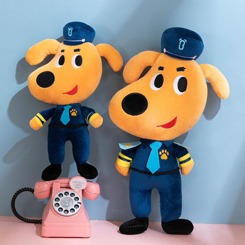 Sheriff Labrador Plush Toy Cute And Soft Stuffed Animal For Kids 35cm Height Pp Cotton Filling
