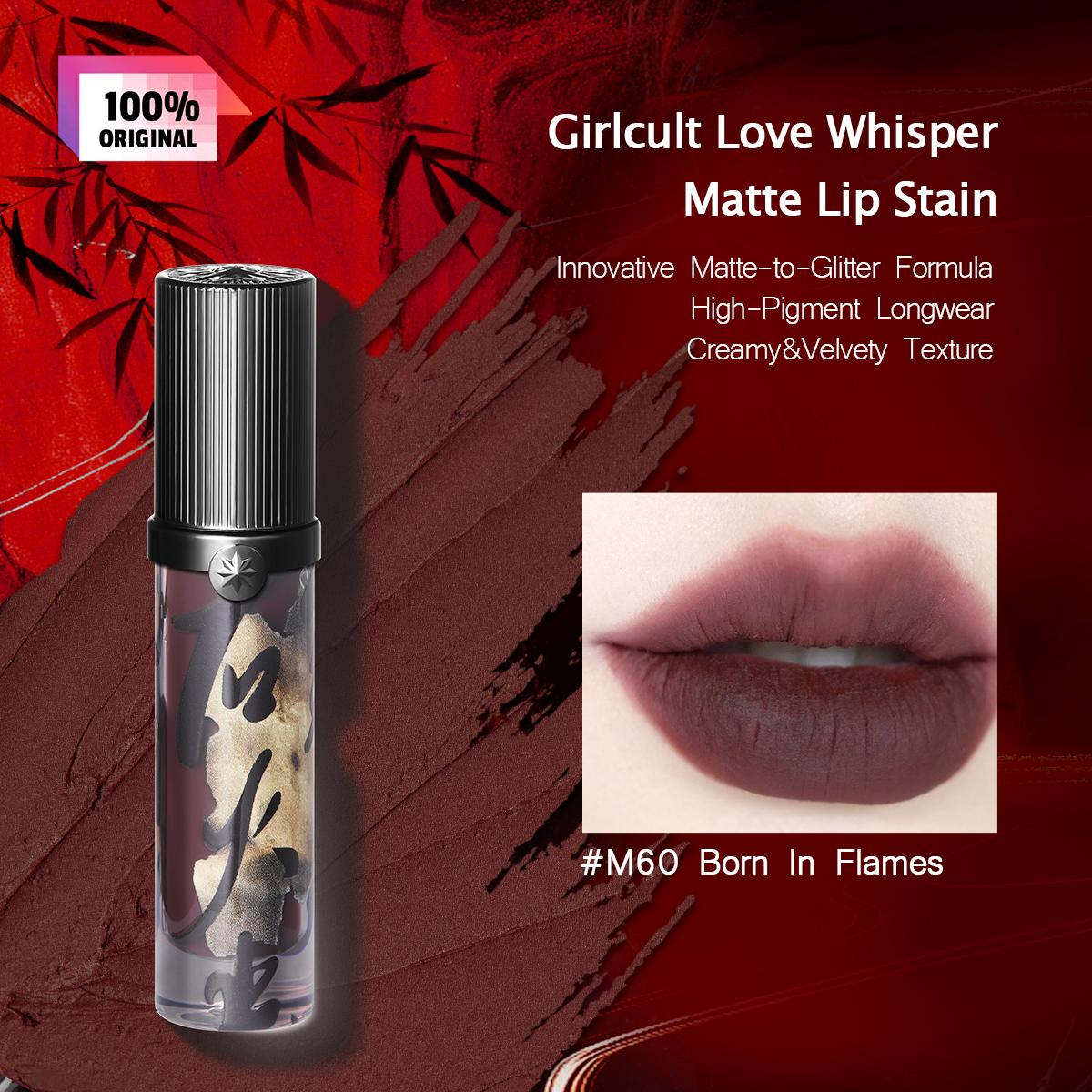 GIRLCULT Матовый тинт для губ Love Whisper 3,8 г/0,13 унции (8 вариантов цвета)