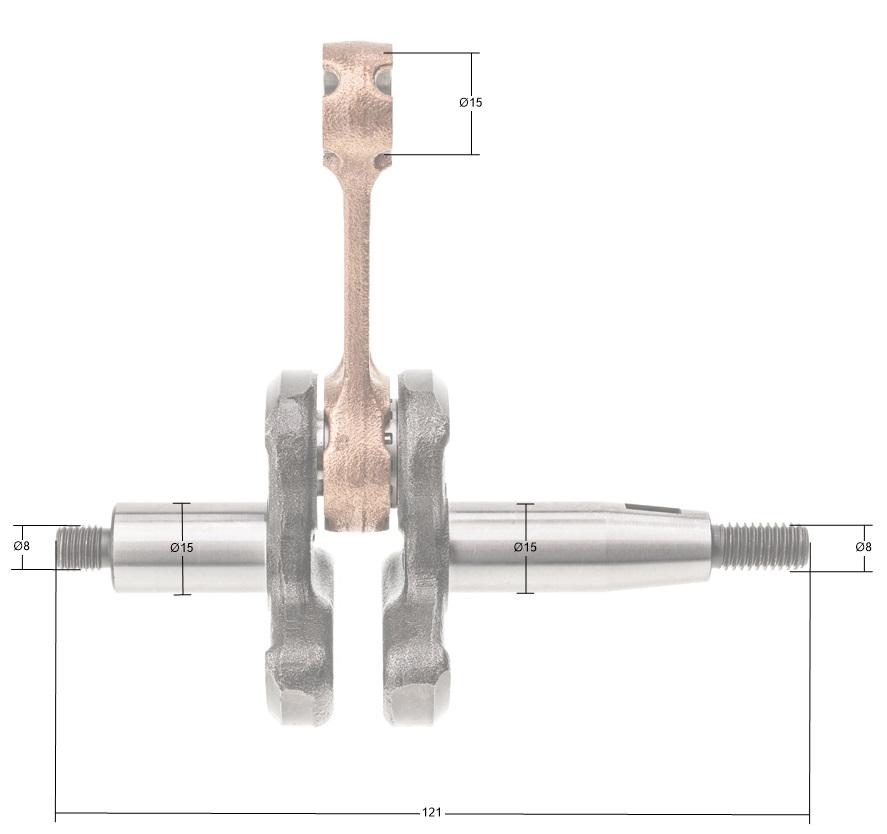 Klikový hřídel Kawasaki Tj45E 49119-2231