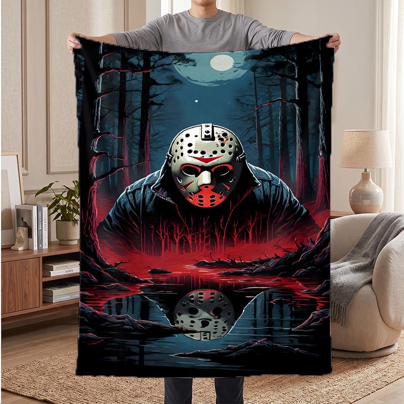 Friday the 13th Soft Warm Flannel Blankets Comfortable Blanket for Home Decoration Gifting