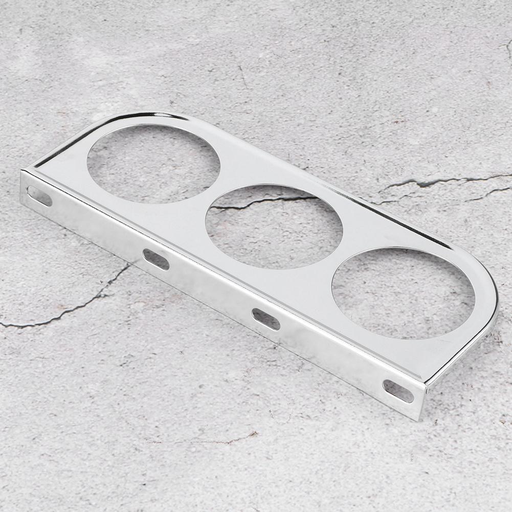 52mm/2in 3-Hole Triple Instrument Panel   Gauge Mounting Bracket Car Dashboard Meter Iron Holder