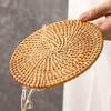 Handgemachter Rattan Teeuntersetzer Eleganter Rattan Teeuntersetzer Zarte Tassenuntersetzer Geeignet für verschiedene Anlässe