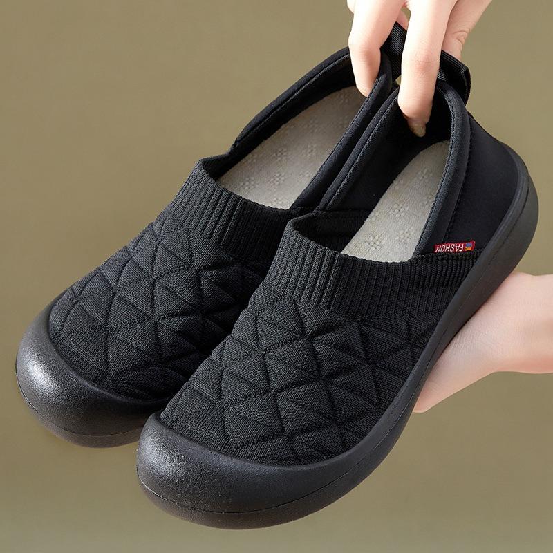 ****** new old ******* cloth shoes women's single shoes breathable and non-slip one-pedal mother shoes s**t-soled casual women's shoes
