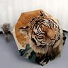 1pc Tiger Portrait Mountains Nature Artwork Umbrella with Plastic Handle,Suitable for All Seasons Umbrellaptys26062