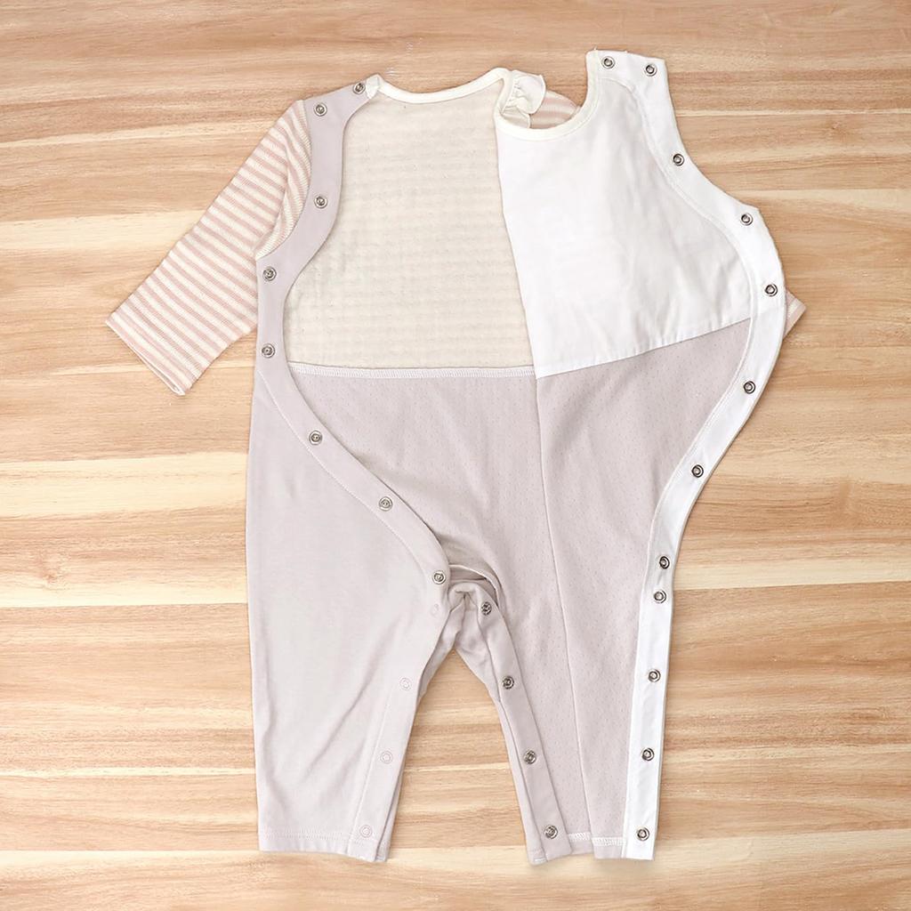 Coveralls Border Rabbit 80 Made in Japan [Baby Castle]