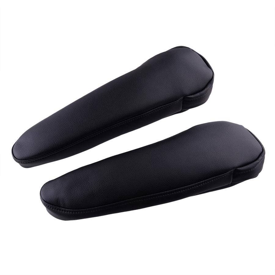 

Pair Black Front Seat Armrest Cover Leather Synthetic For Toyota Sienna 11-18