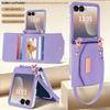 Vietao PU Leather Wallet Phone Case for Samsung Galaxy Z Flip 8/Z Flip 7/Z Flip 6/Z Flip 5/Z4/Z3 with Hand Strap - Phone Case