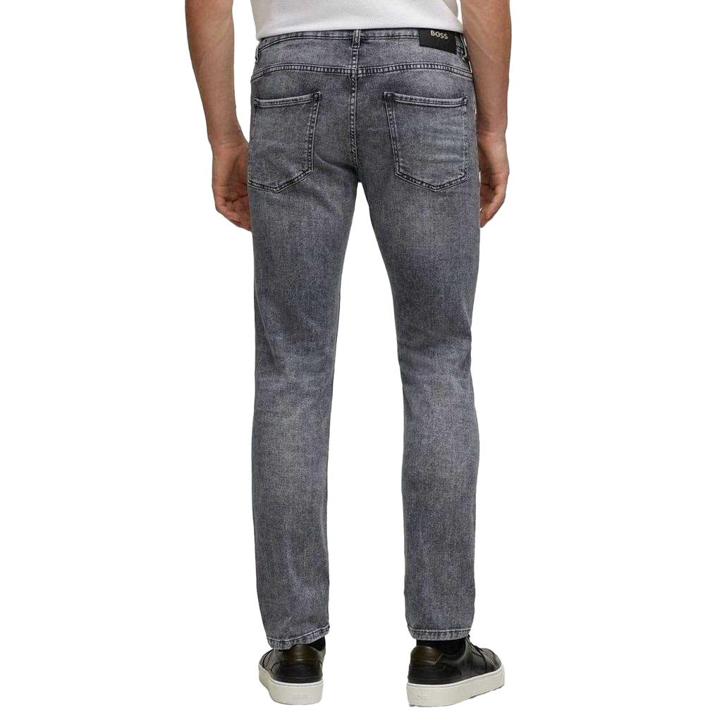 Boss Mens Delaware 3 Leather Patch Jeans