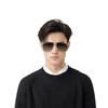Gucci Glory Business Travel HD Toad Mirror Pilot Eyebrow Frame/Eyebrow Line Frame Sunglasses Men's Gold