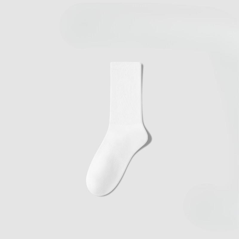 

Женские осенние хлопковые влагопоглощающие дезодорирующие бесшовные длинные носки 1 pair белый