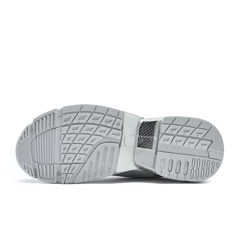 Fila Replica Modetrend Leuchtende Farbe Dicke Sohle Höhenerhöhend Flüssig Silber Low Top Freizeitschuhe Damen Freizeitschuhe Leuchtend-Silber F12W431116FBS