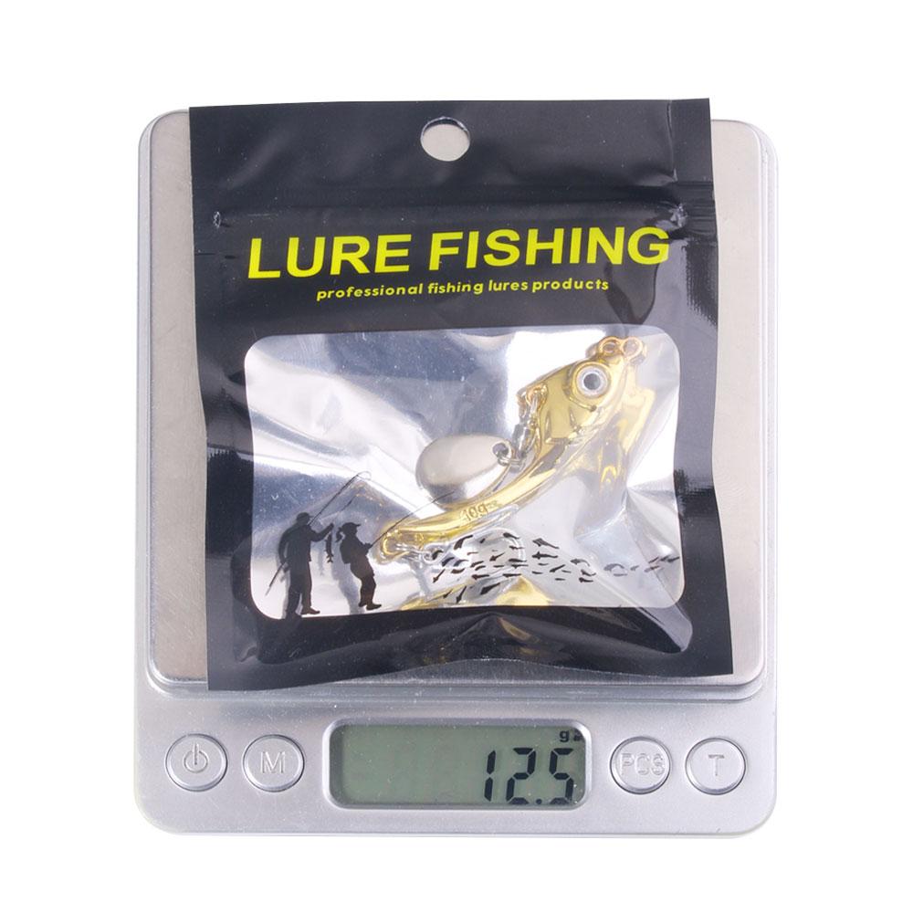 Spinner Bait 7g 10g 15g Metal Vib Fishing Lure Trolling Rotating Spoon Wobbler Sinking Hard Bait With Sequin Pesca For Bass Pike